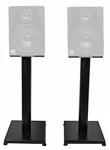 Rockville 21 Black Steel Studio Monitor Speaker Stands For DPM6B. Fixed Price $64.95.