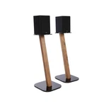 Eximus One Pair Fixed Height Universal Speaker Floor Stands - Oak 610 Series. Fixed Price $168.77.