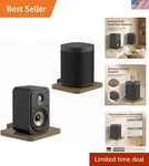 Minimalist Wooden Speaker Shelf For Surround Sound - Fits Echo, Sonos & More. Fixed Price $28.79.