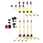 5 Core Microphone Floor 2 Clip Adjustable Tripod Stands W Boom Arm. Fixed Price $47.49.