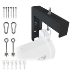 6" Black Projector Screen Lbrackets Single Metal Welded Construction Wall Cei. Fixed Price $27.00.