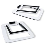 Sanyun SW601 15 Tilted Desk Speaker Stands For Compact 2''-3'' Computer Pc. Fixed Price $44.44.