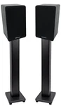 Pair Rockville Rockshelf 54B Black 5.25" Home Bookshelf Speakers + 36" Stands. Fixed Price $179.90.