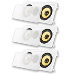 Acoustic Audio HD-6C Flush Mount Speakers Dual 6.5" Woofers In Wall 3 Pack. Fixed Price $206.88.