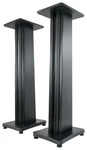(2) Rockville SS36B Black Wood Grain 36" Speaker Stands Fits Samson MBT3. Fixed Price $149.95.