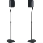 Pair Of Sanus Model Htbs Black Speaker Stands - Adjustable Height *new*. Fixed Price $36.95.