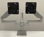 Humanscale Monitor Arm With Dual Desk Mounts Silver Colored Tilt/rotate. Fixed Price $92.99.