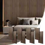 Wood Slat Acoustic Wall Panels 8PC 23.62"X11.22 Sound Dampening. Fixed Price $109.58.