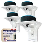 Beratek Power Perch Wall Outlet Shelf With Cord Storage Strap - Declutter & R.... Fixed Price $72.24.