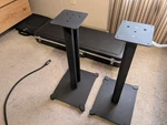 Sanus SF-26B1 Black 26" Steel Bookshelf Speaker Stands. Fixed Price $75.00.