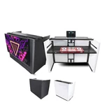 Prox Xf-mesa Media Portable Dj Facade Station With Tv Mount, Scrims & Bag. Fixed Price $540.00.