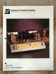 Sonic Frontiers Oem Product Brochure SFM-160 Mono Vacuum Tube Amp Nice!. Fixed Price $20.00.