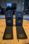 Pair Martin Logan Motion 2 Folded Tweeter Bookshelf Speaker Glossy Black-tested. Fixed Price $159.99.