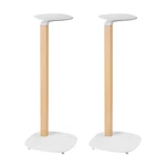 Ynvision Universal Wood Speaker Floor Stands White Pair - 2 Pack. Fixed Price $139.00.