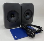 Kef Lsxii Lt Wireless Speakers (pair) - Graphite Grey Dent. Fixed Price $499.99.