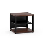 Salamander Synergy S20 3-SHELF Audio Rack Walnut Shelves, Black Posts. Fixed Price $549.00.