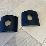 Two (2) Bose Wall Bracket Cover Plates Black (used). Fixed Price $18.00.