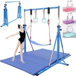 Fc Funcheer Foldable Gymnastics BAR5FT Horizontal Baradjustable Kids Training. Fixed Price $319.78.