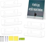 Vinyl Record Shelf Wall Mount, 12 Inch Clear Acrylic Album 6 Pack,. Fixed Price $11.00.
