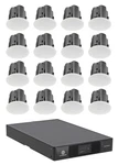 (16) Jbl Control 416C/T 6.5" Commercial 70V Ceiling Speakers+crown Amplifier. Fixed Price $4910.92.
