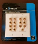 Ce Tech Speaker Wall Plate With 14 Binding Posts White Fast Shipping!. Fixed Price $60.00.