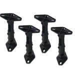 4 Black Universal Satellite Speaker Mounts/brackets For Walls And Ceilings 1V.... Fixed Price $20.54.