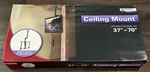 New Sanus LC1A-B1 Tilt & Swivel Ceiling Mount For 37" 70" Flat-panel Tvs. Fixed Price $118.00.