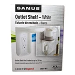 Sanus Outlet Shelf L0S1-W1 White 1-GANG Wall Mount For Echo Dot & Smart Devices. Fixed Price $17.97.