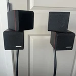 Bose UFS-20 Series Ii Floor Stand With Dual Cube Acoustimass Speakers (pair). Fixed Price $134.71.