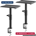 Clamp-on Speaker Stand Desk Mount Set, Height Adjustment, Swivel, 9.6 X 8. Fixed Price $47.23.