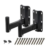 Zshiganma Speaker Wall Mount, Dual/pair Heavy Duty Adjustable Stan.... Fixed Price $46.59.