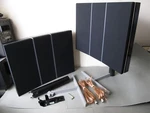 Pair Of Bang Olufsen Beovox 2000 Speakers B&o Type 6521 W/rl 60 Stands. Fixed Price $450.00.