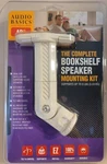 Omnimount AB2W Single White Bookshelf Speaker Mounting Kit. Fixed Price $9.50.