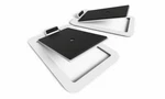 Kanto S4 Speaker Stands In White. Fixed Price $39.99.