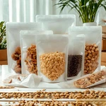 50 Pieces Small Clear Kraft Paper Resealable Bags 3.9X5.9INCH Stand Up White See. Fixed Price $15.26.
