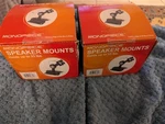 Pack Monoprice Speaker Mounts MB-20(E) Black Holds Up To 10 Pounds New. Fixed Price $14.95.