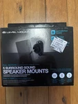 Level Elspm Full Motion 5 Surround Sound Speaker Mounts. Fixed Price $17.00.