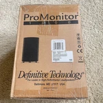 New/sealed. Definitive Technology Promonitor 1000 Satellite Single Speaker. Fixed Price $180.00.