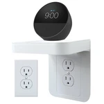Beliefluo Outlet Shelf Holder Fit For Duplex Receptacle, Standard, White. Fixed Price $21.98.