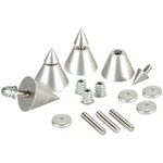 Dayton Audio DSS4-SN Satin Nickel Speaker Spike Set Pcs.. Fixed Price $59.93.