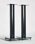 Transdeco 30 Inch High Speaker Stand Glass/solid Wood/steel - Black New. Fixed Price $195.50.