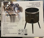 Soundstream Table W/built-in Bluetooth 5.0 Speaker System & Charging Brown. Fixed Price $181.97.