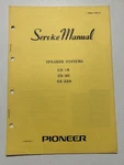 Pioneer CS-15 CS-30 CS-22A Speaker Systems Service Manual Original Oem Genuine. Fixed Price $13.99.
