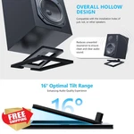 Vkherokv C-1 Desktop Speaker Stands Steel Pair Black. Fixed Price $34.99.