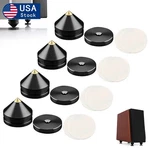 4X Aluminum Alloy Speaker Foot Hifi Shockproof Isolation Spikes Stand Pad Black. Fixed Price $12.82.
