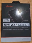 Rocketfish 2PK Speaker Mount RF-HSWM2B Swivel Adjustable Black Weather-resistant. Fixed Price $20.00.