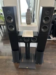 Miller Kreisel M&k LCR-851 3 Speakers Including L&r Stands. Fixed Price $1200.00.