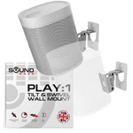 Soundbass Wall Mount Bracket For Sonos PLAY:1 Speaker White Adjustable Swivel. Fixed Price $31.20.