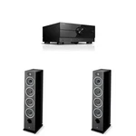Focal Vestia NO3 Black Floorstanding Speaker Pair With RX-A4ABL Av Receiver B.... Fixed Price $3449.99.