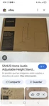Sanus Adjustable Height Speaker Stands Pair, Cable Management, 28"-38", Black. Fixed Price $150.00.